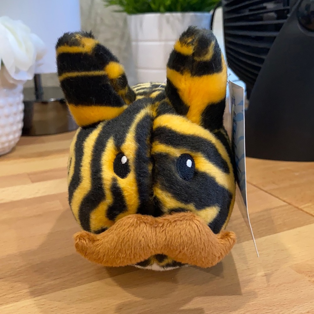 NWT plush labbit in tiger print